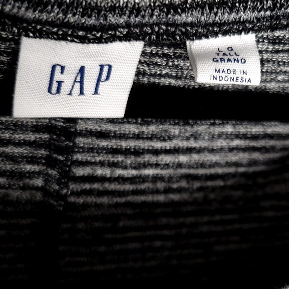 GAP Soft Spun Heather Grey Long Sleeve Swing Dress - Picture 7 of 10